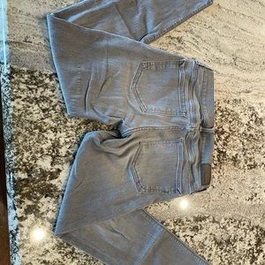 Express gray skinny jeans - mid- rise